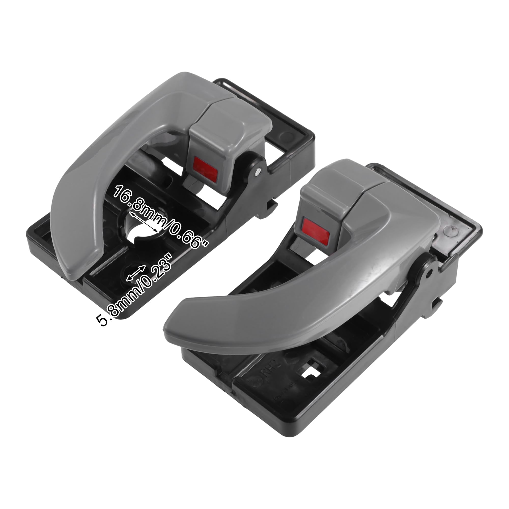 Amazon.com: ACROPIX Left Right Interior Door Handle Black Gray Fit